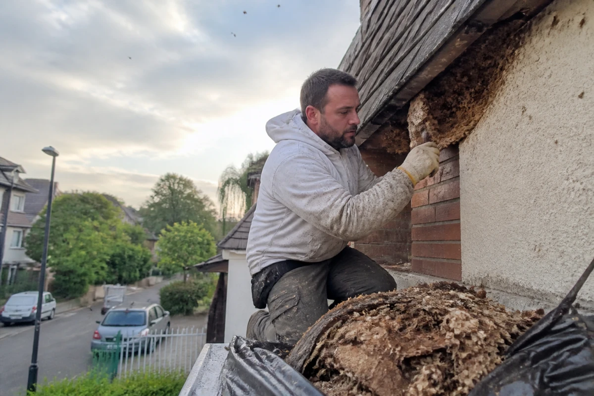 Destruction de nids de guêpes à Lognes